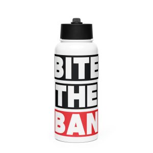 Stainless steel water bottle with a straw lid - Image 1