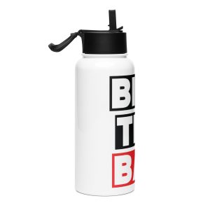 Stainless steel water bottle with a straw lid - Image 4